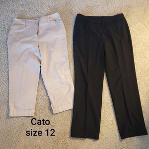 2 pair of Cato  dress pants